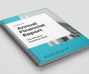 Wire bound booklet brochure