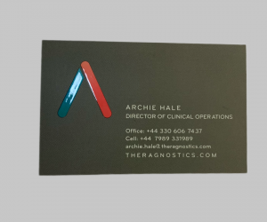 spot UV Business card