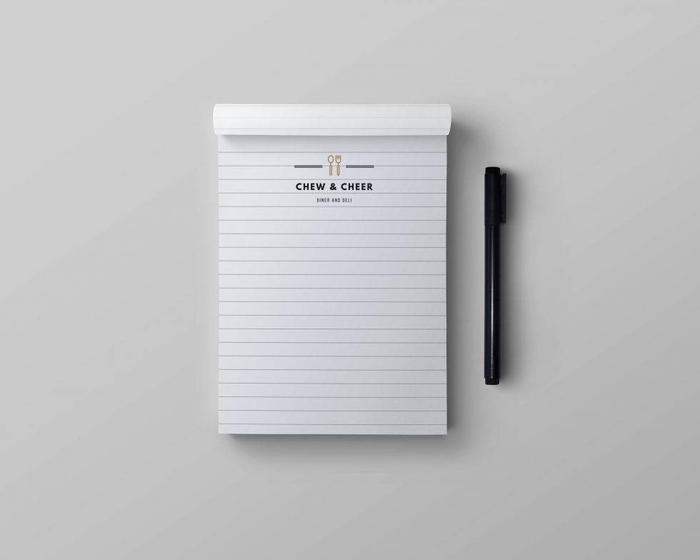 Branded notepads custom designed print bracknell